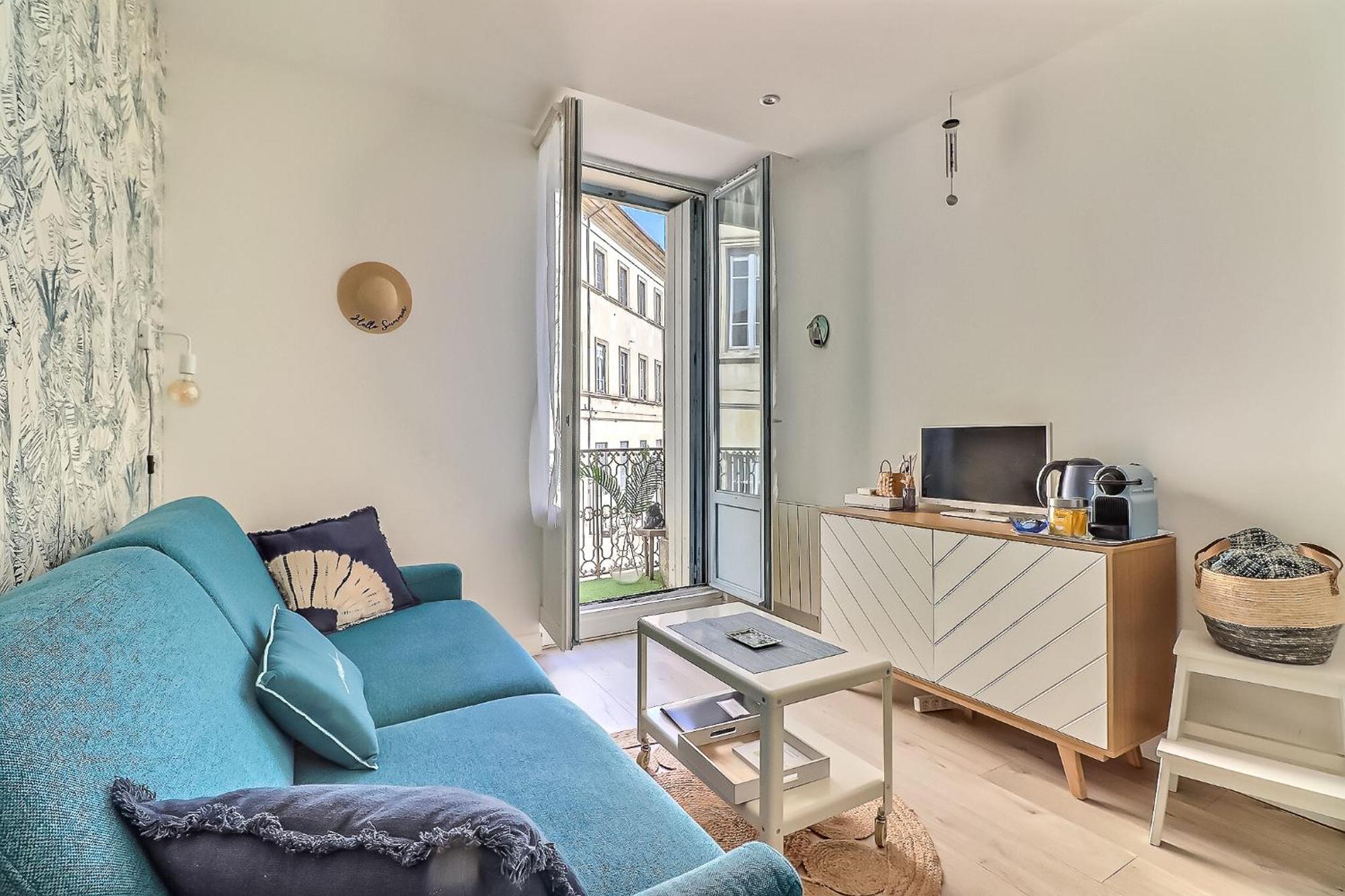 Blue De Nimes - Central - Balcon Apartamento Exterior foto